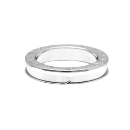 Bvlgari Vintage Pre-owned Vitt guld ringar Gray, Dam