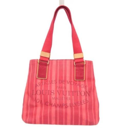 Louis Vuitton Vintage Pre-owned Canvas totevskor Red, Dam