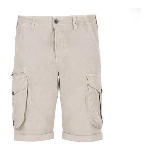 Myths Beige Bermuda Shorts med Fickor Beige, Herr