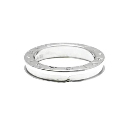 Bvlgari Vintage Pre-owned Vitt guld ringar White, Unisex