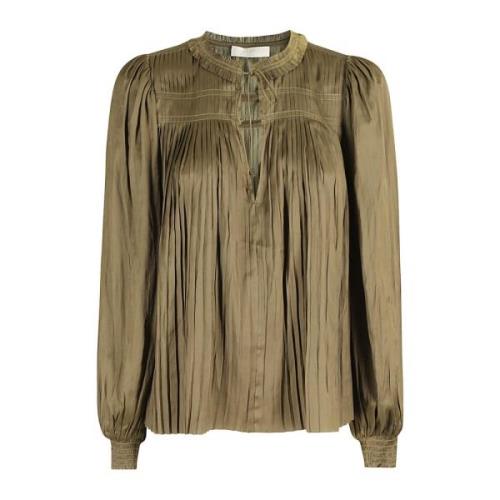 Ulla Johnson Elegant Leah Blouse Green, Dam