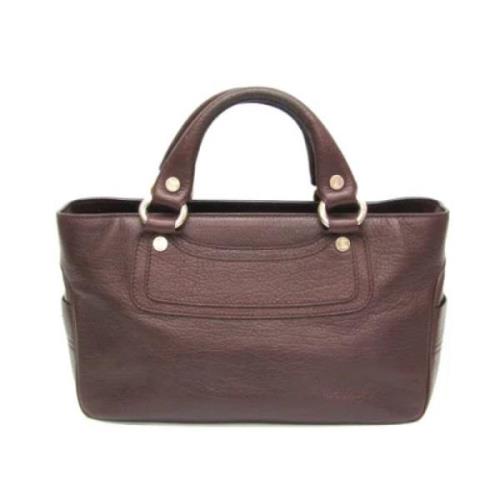 Celine Vintage Pre-owned Laeder handvskor Brown, Dam