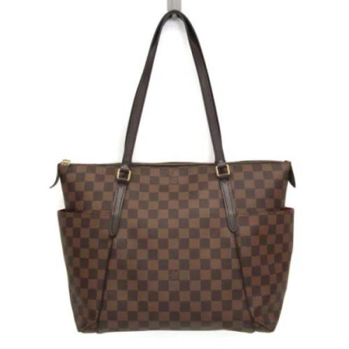 Louis Vuitton Vintage Pre-owned Tyg axelremsvskor Brown, Dam