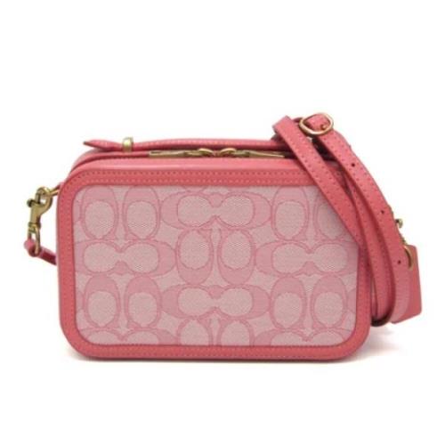 Coach Pre-owned Pre-owned Canvas axelremsvskor Pink, Dam