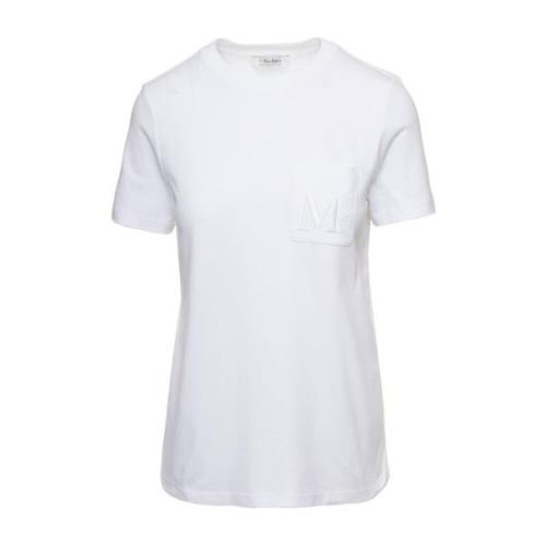 Max Mara Vit Lecito T-Shirt - Modern Stil White, Dam