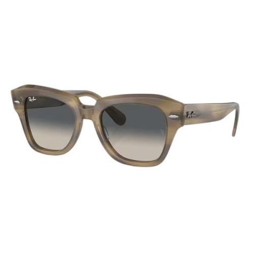 Ray-Ban Fyrkantiga solglasögon State Street Rb2186 Green, Unisex