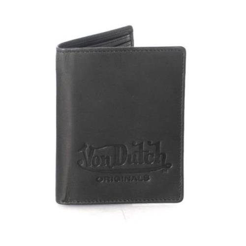 VON Dutch Läder Logopung - Svart Black, Herr