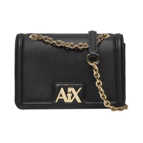 Armani Exchange Svart Axelväska Elegant Praktisk Black, Dam