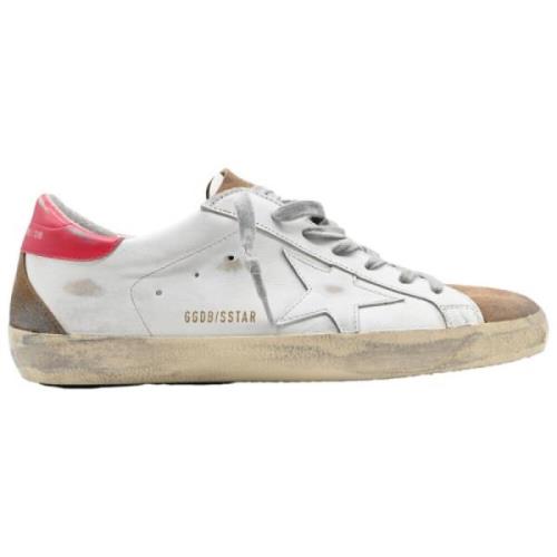 Golden Goose Superstar White Brown Red Sneakers Multicolor, Herr