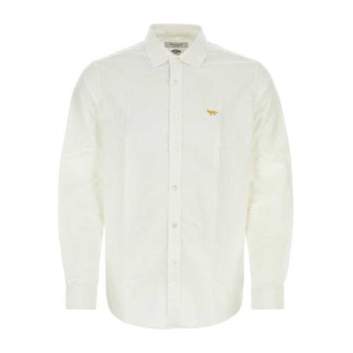 Junya Watanabe Vit Poplin Skjorta Samarbete White, Herr