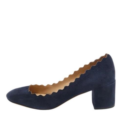 Chloé Pre-owned Pre-owned Mocka klackskor Blue, Dam