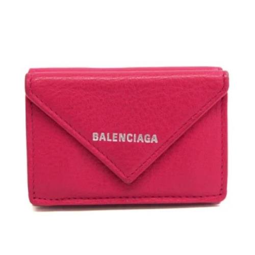 Balenciaga Vintage Pre-owned Laeder plnbcker Pink, Dam