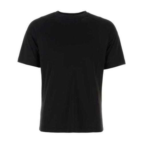 Z Zegna Svart ull T-shirt Black, Herr