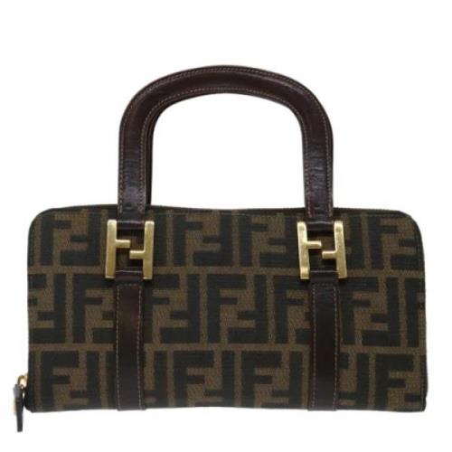 Fendi Vintage Pre-owned Canvas fendi-vskor Brown, Dam