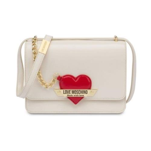 Love Moschino Snygga Ivoire Väskor för Kvinnor Beige, Dam