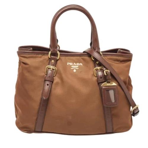 Prada Vintage Pre-owned Laeder totevskor Brown, Dam