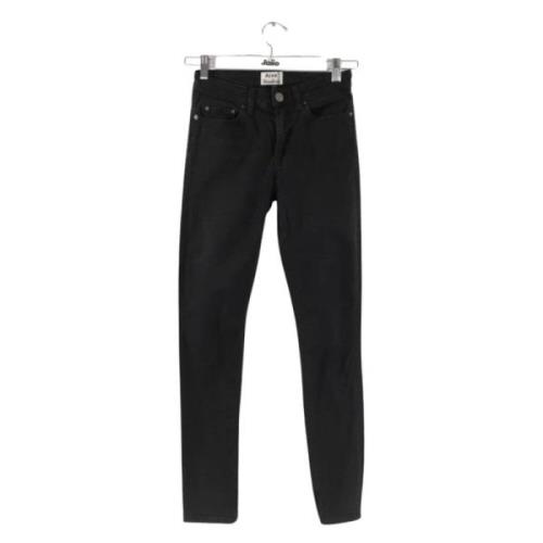 Acne Studios Pre-owned Pre-owned Bomull jeans Black, Dam