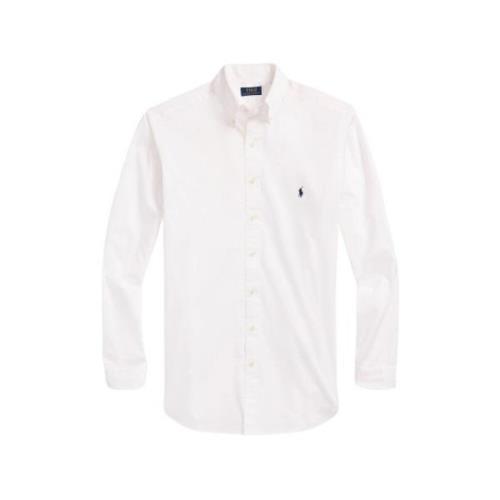 Polo Ralph Lauren Fjäderlätt Twill Bomullsskjorta White, Herr