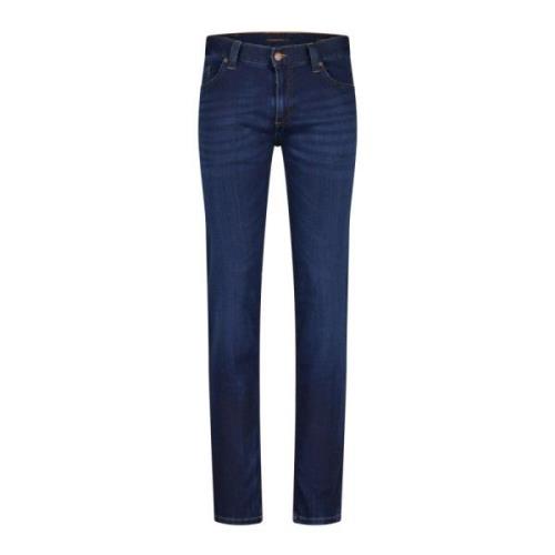 Alberto Regular-Fit 5-Ficka Jeans Pipe Blue, Herr