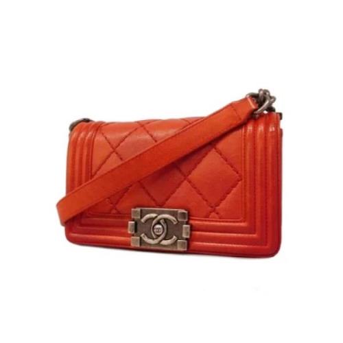 Chanel Vintage Pre-owned Laeder chanel-vskor Red, Dam