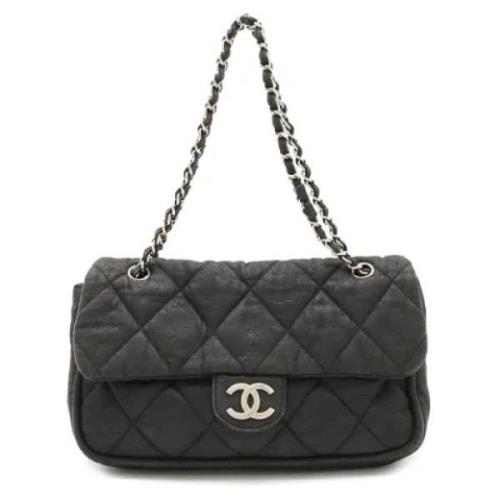 Chanel Vintage Pre-owned Tyg chanel-vskor Black, Dam