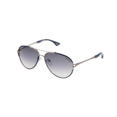 Zadig & Voltaire Silver Blå Gradient Solglasögon Gray, Unisex