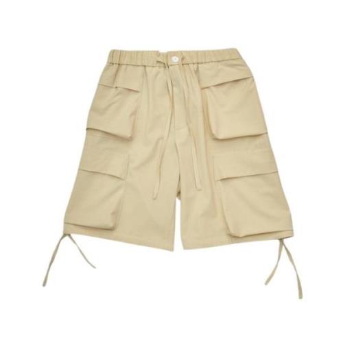 Bonsai Cargo Fit Avorio Bermuda Shorts Beige, Herr