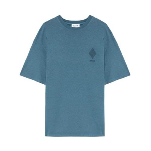 Amish Modern kortärmad T-shirt Blue, Herr