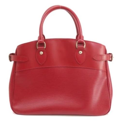 Louis Vuitton Vintage Pre-owned Laeder totevskor Red, Dam