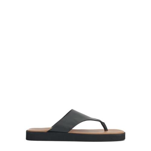 By Malene Birger Läder Flip-Flops Marisol Black, Dam