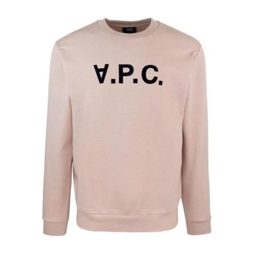 A.p.c. Oversized Tröja Rosa Bomull Logo Pink, Herr