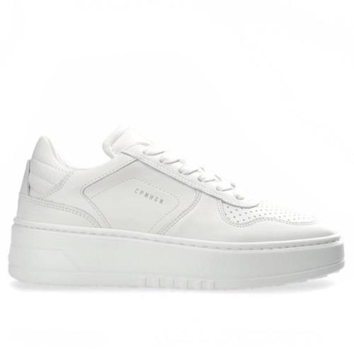 Copenhagen Studios Vintage Vita Läder Platform Sneakers White, Dam