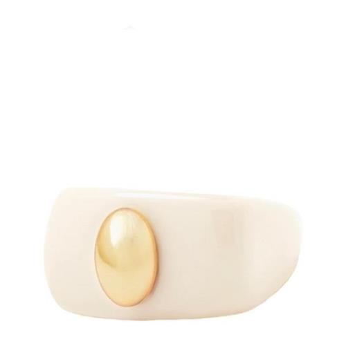 LA Manso Ivory Poacher Ring Beige, Dam