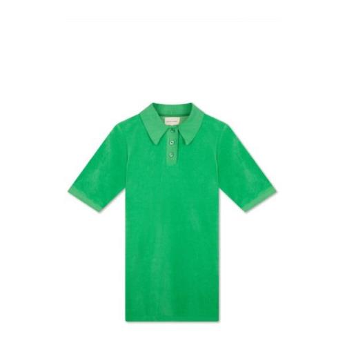 Loulou Studio Grön T-shirt Mini Klänning Green, Dam