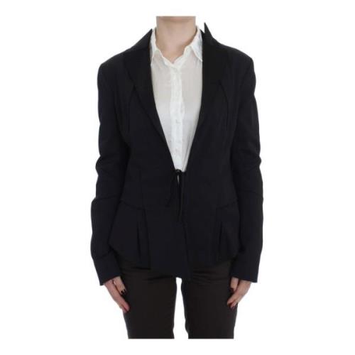 Exte Svart Stretch Blazer Jacka Black, Dam