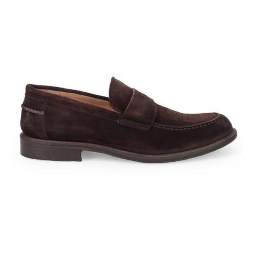 Sangiorgio Brun Moccasin Skor Brown, Herr