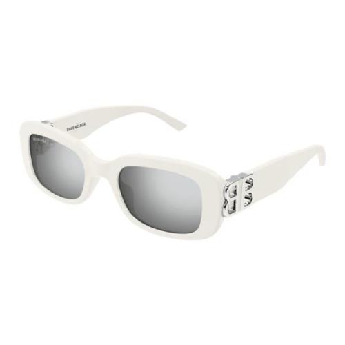 Balenciaga Rektangulära solglasögon White, Unisex