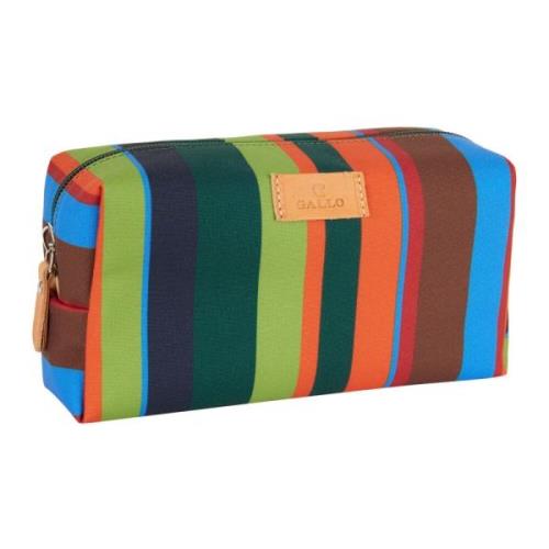 Gallo Grön Randig Bowler Pouch Väska Multicolor, Unisex