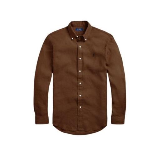 Polo Ralph Lauren Linneskjorta Casual Stil Brown, Herr