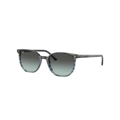 Ray-Ban Elliot Blå & Svart Randig Solglasögon Gray, Unisex