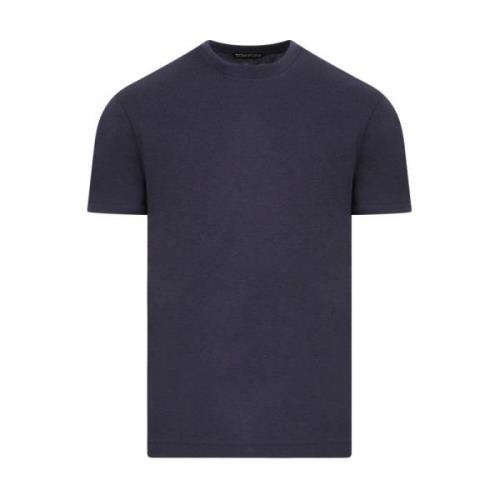 Tom Ford Blå Crew Neck T-shirt Blue, Herr