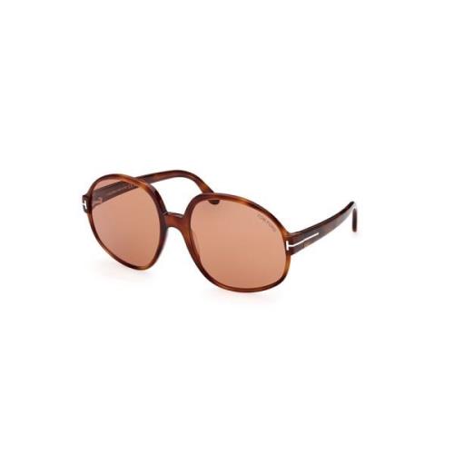 Tom Ford Claude-02-52E Solglasögon Brun Havana Brown, Dam