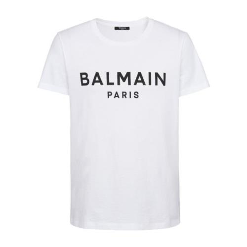 Balmain Paris T-shirt White, Herr