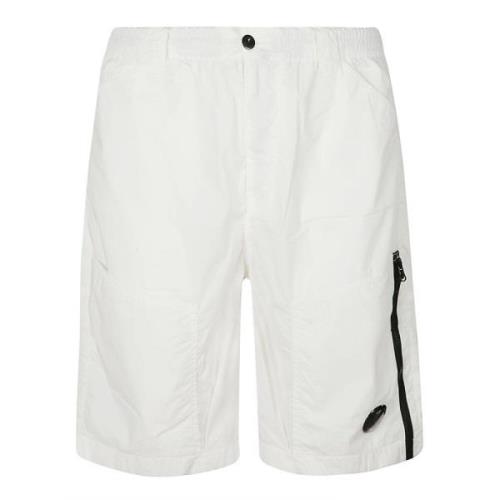 C.p. Company Stretch Shorts för Män White, Herr