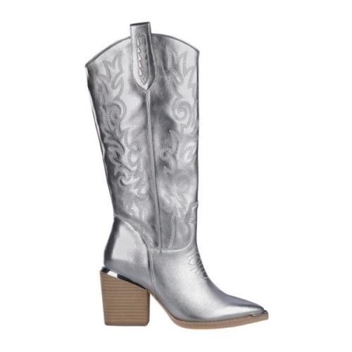 Alma EN Pena Dam Cowboy Boot Häl Gray, Dam