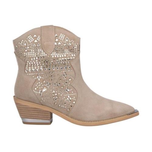 Alma EN Pena Glitter Ankelboots Brown, Dam