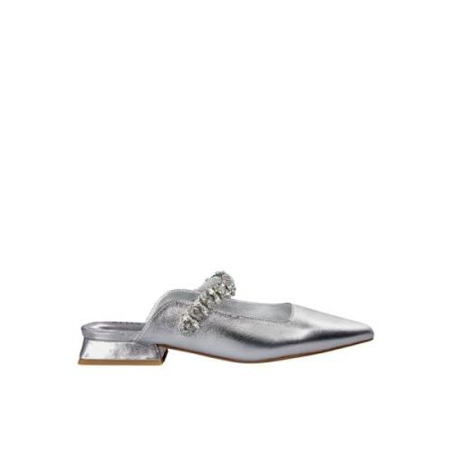 Alma EN Pena Platt Rhinestone Strap Sko Gray, Dam