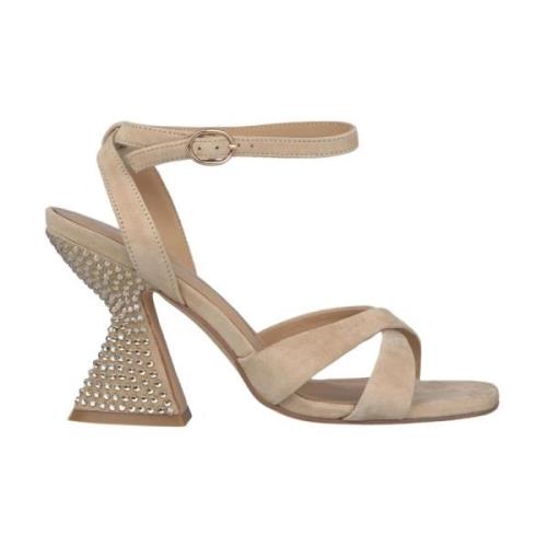 Alma EN Pena Sten Häl Sandal Beige, Dam