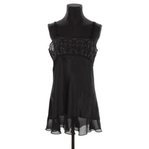 Oscar De La Renta Pre-owned Pre-owned Polyester klnningar Black, Dam