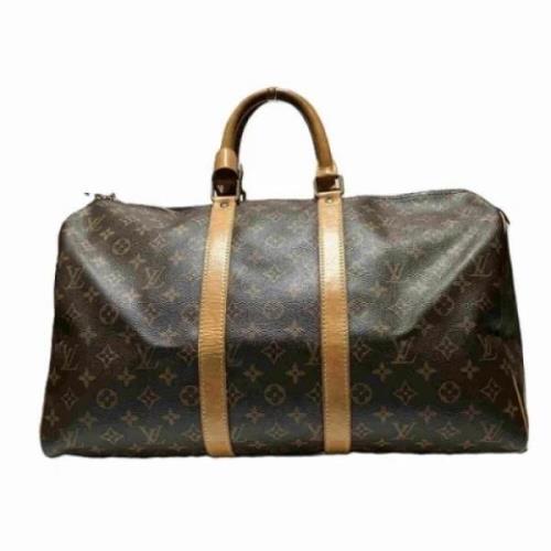 Louis Vuitton Vintage Pre-owned Canvas handvskor Brown, Dam